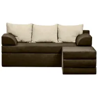 Canapea de colț Edka Sirius (01237376) Stofă / Brown