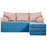 Canapea de colț Edka Sirius (01237376) Stofă / Blue