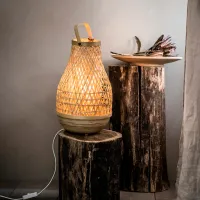 Lampă de masă Ikea Misterhult Wood photo 4