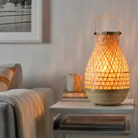 Lampă de masă Ikea Misterhult Wood photo 5