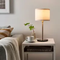 Lampă de masă Ikea Ringsta/Skaftet White photo 4