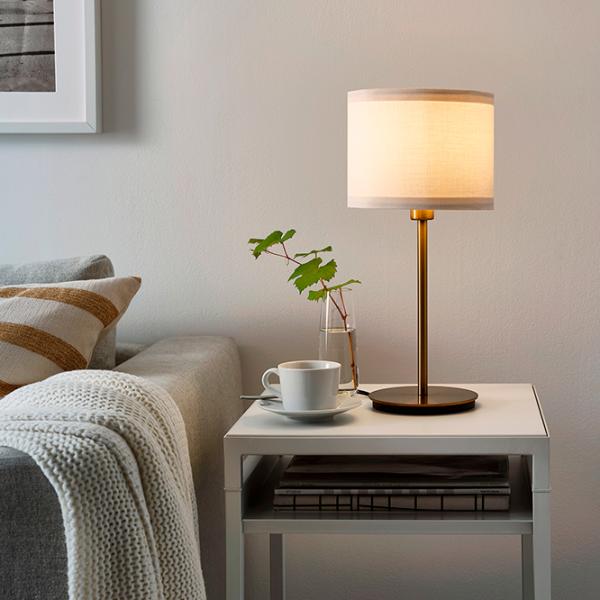 Настольная лампа Ikea Ringsta/Skaftet Латунь photo 5 Настольная лампа Ikea Ringsta/Skaftet Латунь photo 5