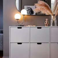 Lampă de masă Ikea Simrishamn Crom photo 4