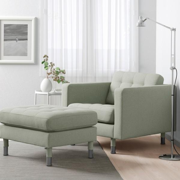 Кресло Ikea Landskrona Нержавеющая сталь Light Green photo 6 Кресло Ikea Landskrona Нержавеющая сталь Light Green photo 6