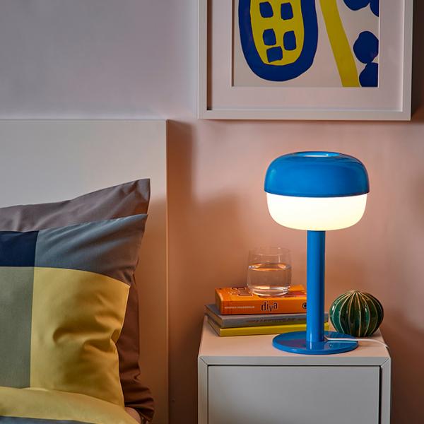 Настольная лампа Ikea Blasverk Синий photo 4 Настольная лампа Ikea Blasverk Синий photo 4