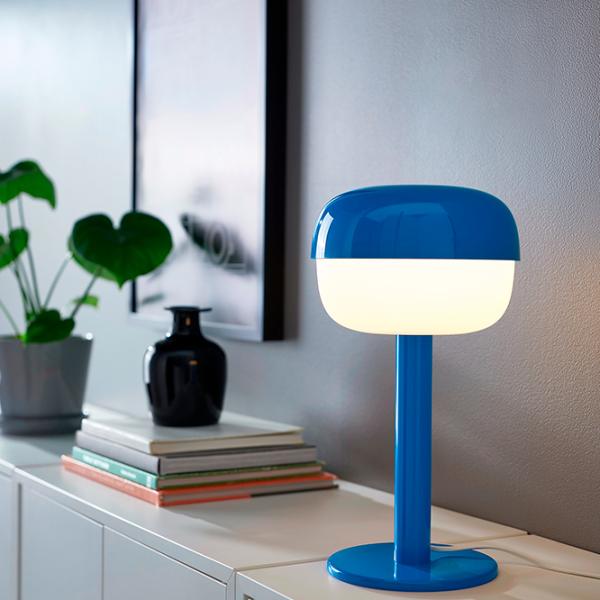 Настольная лампа Ikea Blasverk Синий photo 5 Настольная лампа Ikea Blasverk Синий photo 5