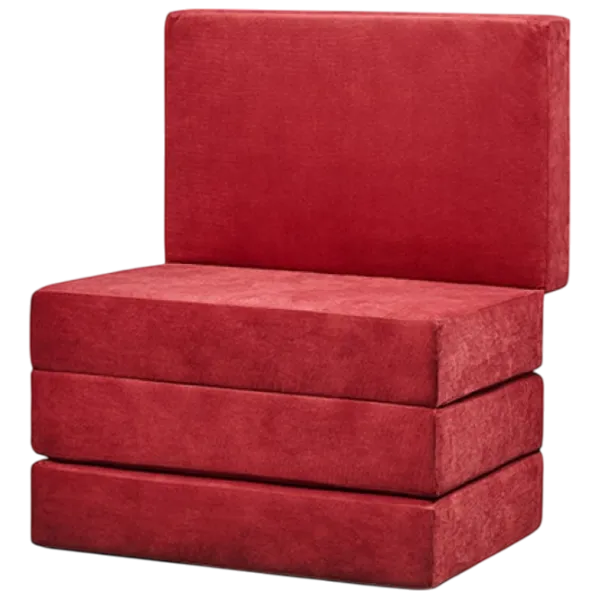 Fotoliu moale pliabil Edka M28 Red / Stofă  photo 1