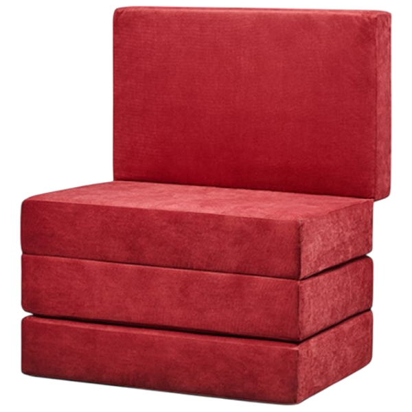 Fotoliu moale pliabil Edka M28 Red / Stofă  photo 1