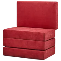 Fotoliu moale pliabil Edka M28 Red / Stofă 