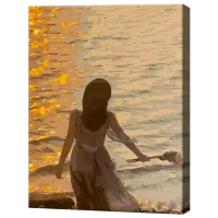 Картина по номерам Art Gallery Девушка у моря EX7871 40 x 30 cm / Вертикальная