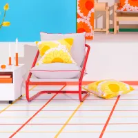 Садовый стул Ikea Onnestad/Radbyn Сталь / Полиэстер / Красный White photo 2