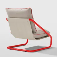 Садовый стул Ikea Onnestad/Radbyn Сталь / Полиэстер / Красный White photo 5
