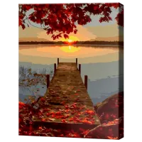 Картина по номерам Art Gallery Осенний закат EX8178  40 x 30 cm / Вертикальная