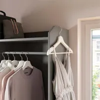 Шкаф для прихожей Ikea Hauga МДФ / Серый photo 4
