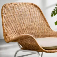 Садовый стул Ikea Fryksas/Risane Натуральный ротанг / Натуральный ротанг / Бежевый White photo 4