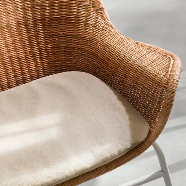 Садовый стул Ikea Fryksas/Risane Натуральный ротанг / Натуральный ротанг / Бежевый White photo 6