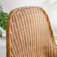 Садовый стул Ikea Fryksas Искусственный ротанг / Искусственный ротанг / Бежевый White photo 3