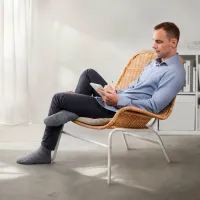 Садовый стул Ikea Fryksas Искусственный ротанг / Искусственный ротанг / Бежевый White photo 5