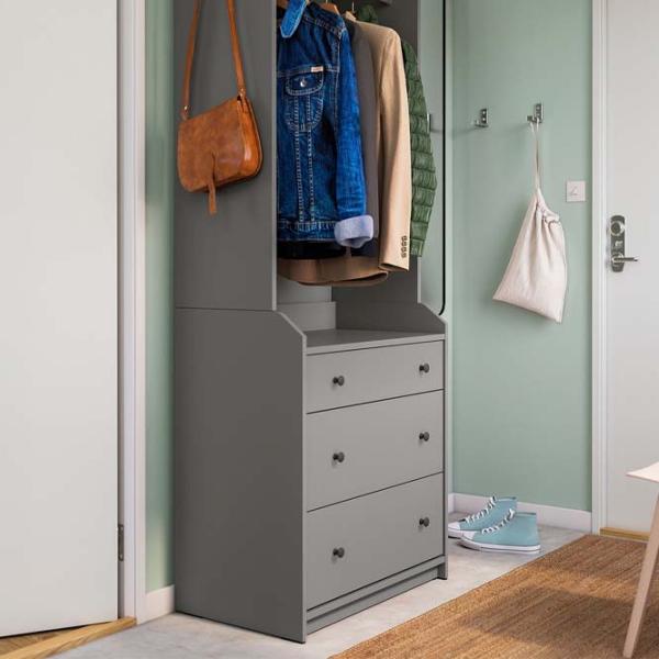 Dulap pentru antreu Ikea Hauga MDF / Gray photo 3 Dulap pentru antreu Ikea Hauga MDF / Gray photo 3