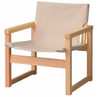 Садовый стул Ikea Sjalso Массивная сосна / Полиэстер / Бежевый Beige