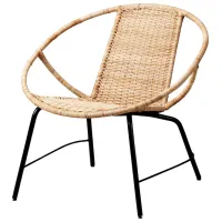Садовый стул Ikea Orreslatt Сталь / Искусственный ротанг / Коричневый Черный