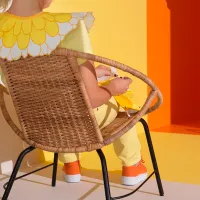 Садовый стул Ikea Orreslatt Сталь / Искусственный ротанг / Коричневый Черный photo 3