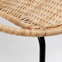 Садовый стул Ikea Orreslatt Сталь / Искусственный ротанг / Коричневый Черный photo 4