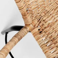 Садовый стул Ikea Orreslatt Сталь / Искусственный ротанг / Коричневый Черный photo 6