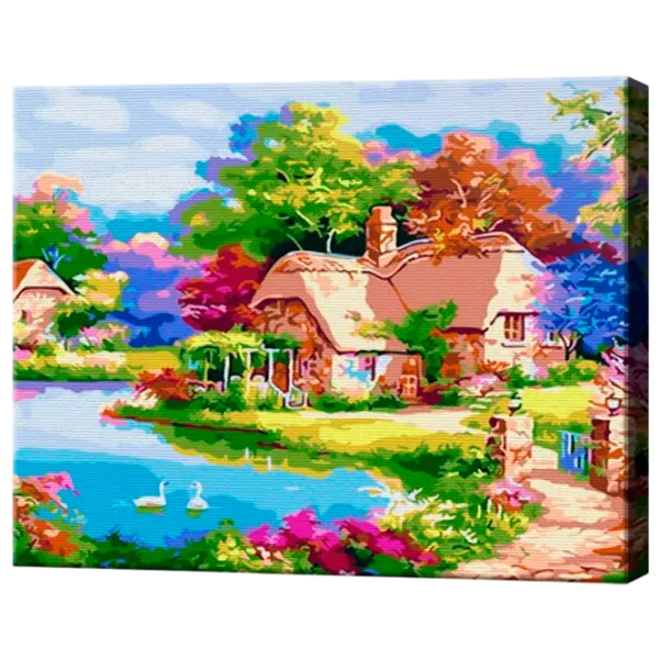 Pictură pe numere Art Gallery Satul vara EX8426 40 x 30 cm / Orizontală photo 1