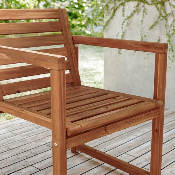Scaun de grădină Ikea Nammaro Masiv / Masiv / Brown Brown photo 2