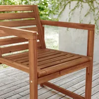 Scaun de grădină Ikea Nammaro Masiv / Masiv / Brown Brown photo 2