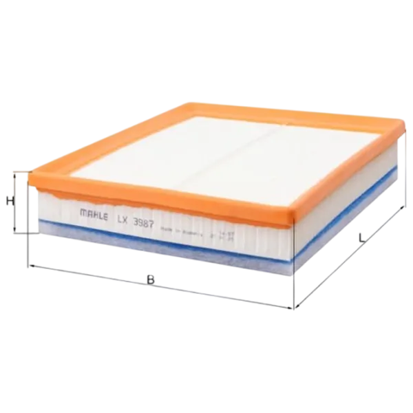 Воздушный фильтр Mahle LX 3987 MHL-LX 3987 photo 5 Воздушный фильтр Mahle LX 3987 MHL-LX 3987 photo 5