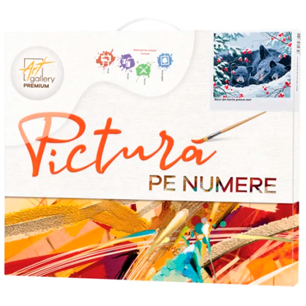 Картина по номерам Art Gallery Семья медведей в зимнем лесу EX7488 40 x 30 cm / Горизонтальная photo 2