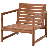 Садовый стул Ikea Nammaro Массив / Массив / Коричневый Brown