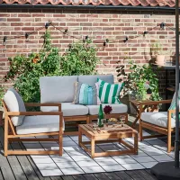 Садовый стул Ikea Nammaro Массив / Массив / Коричневый Brown photo 2