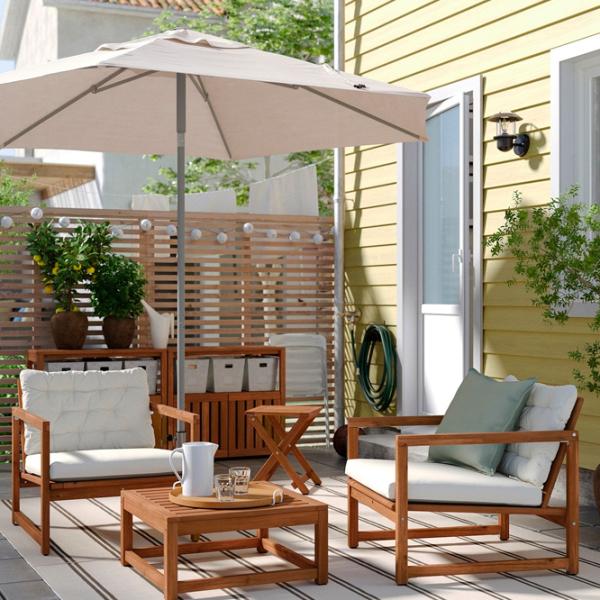 Scaun de grădină Ikea Nammaro Masiv / Masiv / Brown Brown photo 4 Scaun de grădină Ikea Nammaro Masiv / Masiv / Brown Brown photo 4