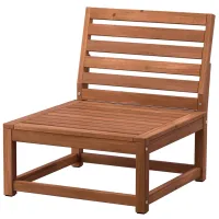 Садовый стул Ikea Nammaro Массив / Массив / Коричневый Brown