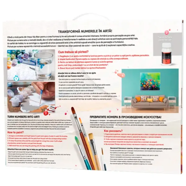 Pictură pe numere Art Gallery Luna e o floare EX8098 40 x 30 cm / Verticală photo 2