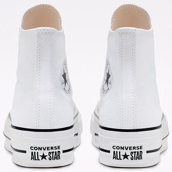 Ghete pentru femei Converse Chuck Taylor All Star Canvas Platform High Top Demisezon / White photo 5