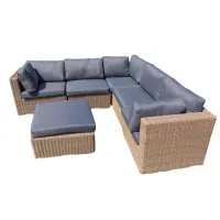 Set mobilă terasă Mobi Garden Kansas Plastic / Plastic / Plastic / Beige photo 2