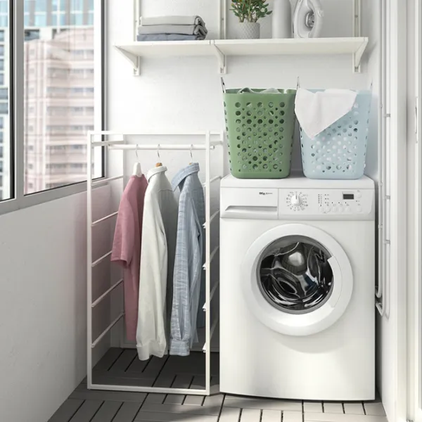 Корзина для белья Ikea Slibb 24л / Пластик / Синий  photo 5