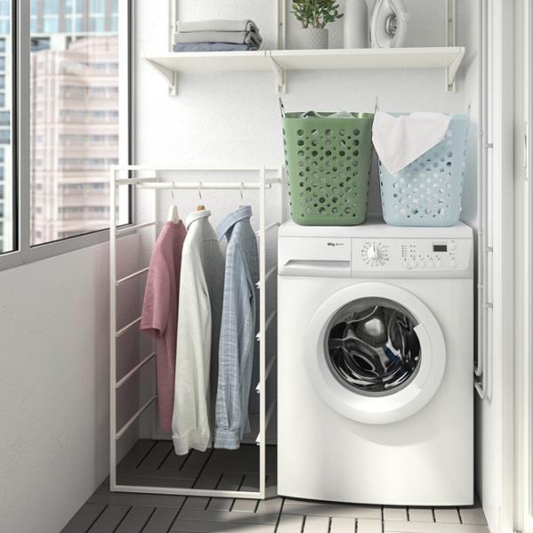 Корзина для белья Ikea Slibb 24л / Пластик / Синий  photo 5