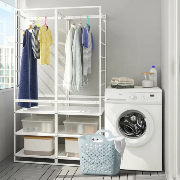 Корзина для белья Ikea Slibb 24л / Пластик / Синий  photo 6