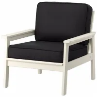Scaun de grădină Ikea Bondholmen/Jarpon/Duvholmen Masiv / Masiv / White Antracit