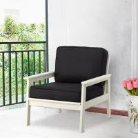 Садовый стул Ikea Bondholmen/Jarpon/Duvholmen Массив / Массив / Белый Антрацит photo 2