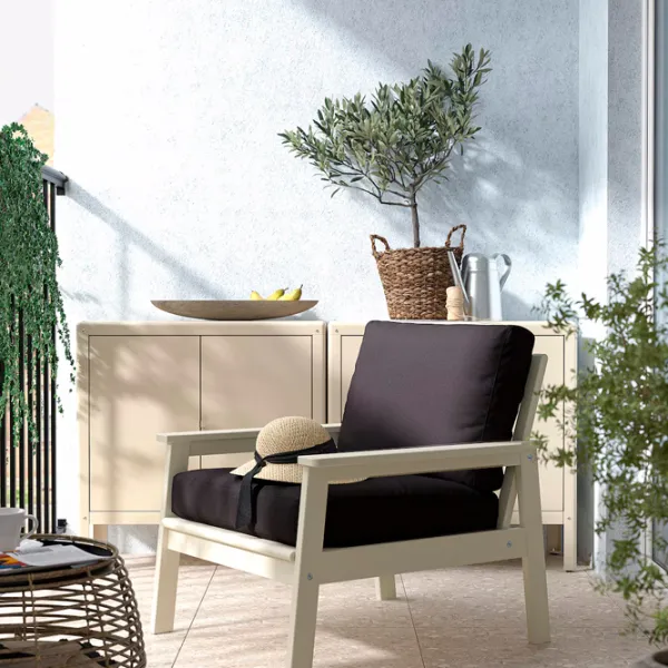 Scaun de grădină Ikea Bondholmen/Jarpon/Duvholmen Masiv / Masiv / White Antracit photo 3 Scaun de grădină Ikea Bondholmen/Jarpon/Duvholmen Masiv / Masiv / White Antracit photo 3