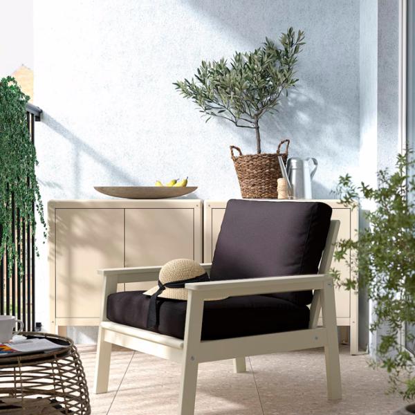 Scaun de grădină Ikea Bondholmen/Jarpon/Duvholmen Masiv / Masiv / White Antracit photo 3 Scaun de grădină Ikea Bondholmen/Jarpon/Duvholmen Masiv / Masiv / White Antracit photo 3