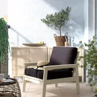 Садовый стул Ikea Bondholmen/Jarpon/Duvholmen Массив / Массив / Белый Антрацит photo 3