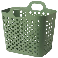 Корзина для белья Ikea Slibb 24л / Пластик / Зеленый 