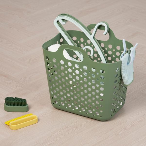 Coș pentru rufe Ikea Slibb 24l / Plastic / Green  photo 3